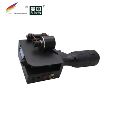 PT254 inkjet handheld ink code printer with LED touch screen for printing 600DPI printer size 1&quot; 25.4mm + 1 black cartridge 45ml. Usually it can print more than 100,000 characters